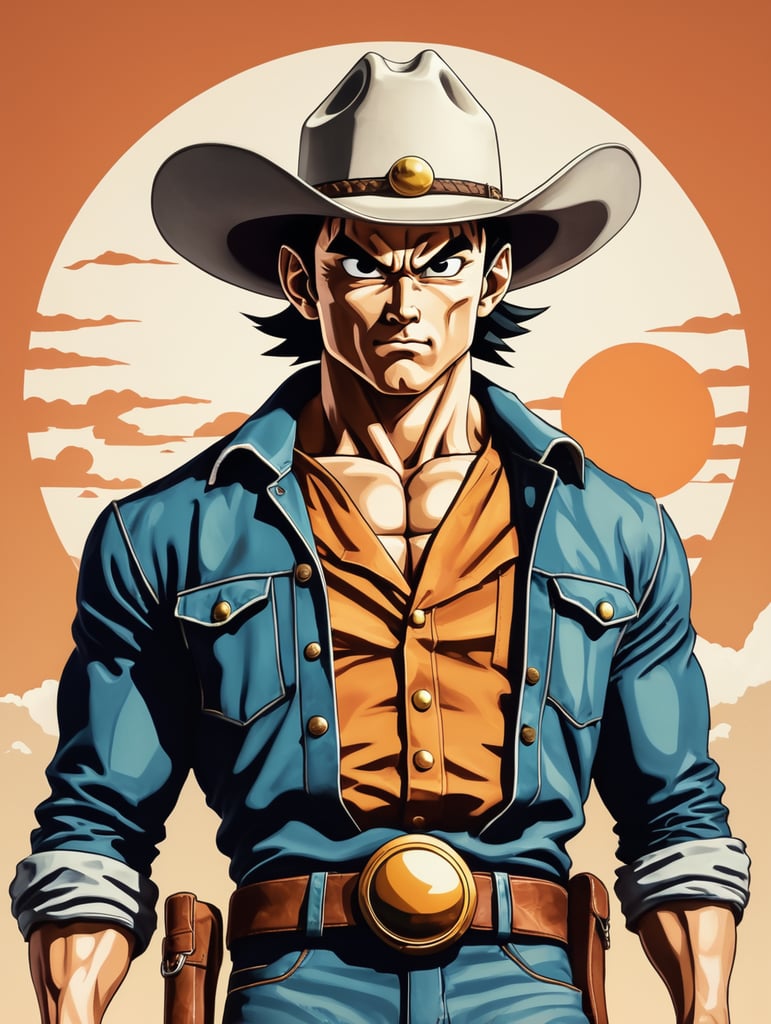 dragon ball cowboy bepop art style