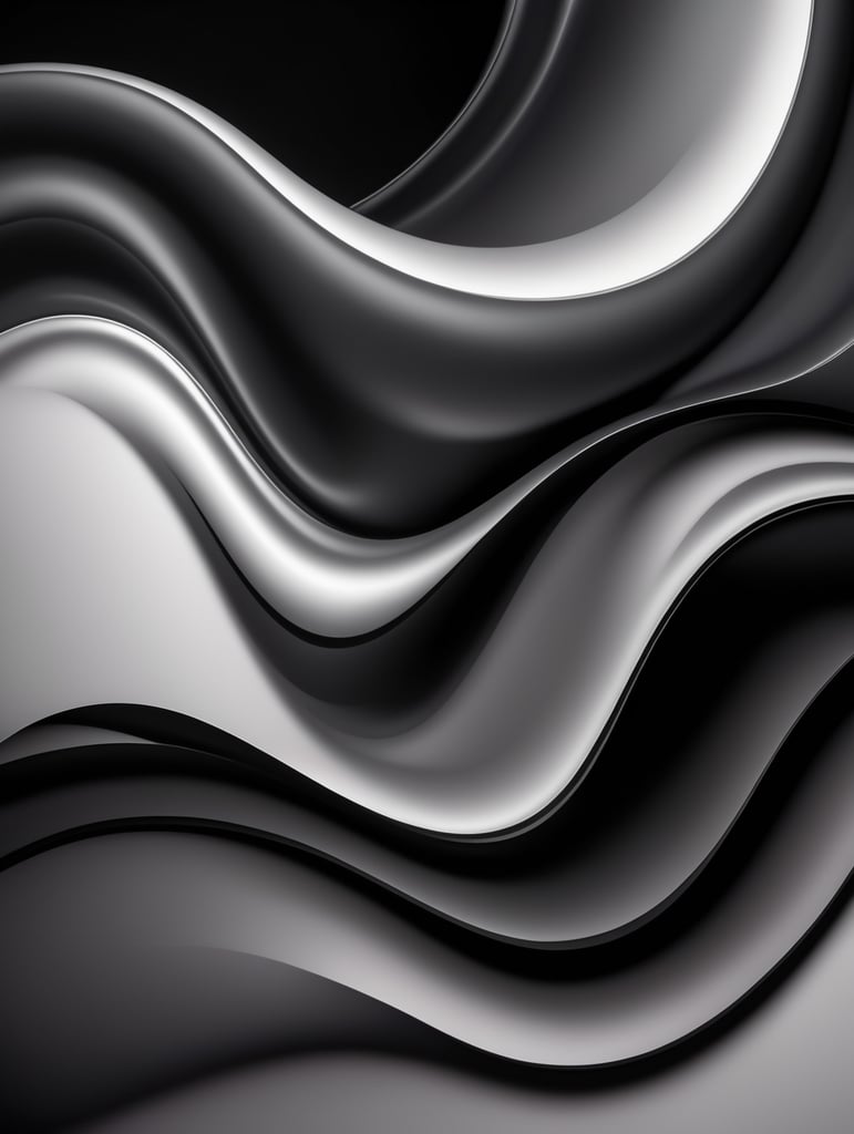 dynamic liquid gradients using black and grey