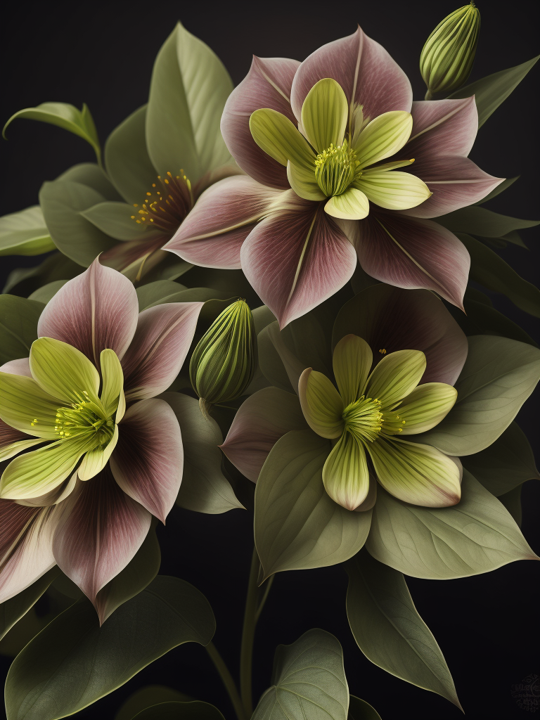 цветы морозник, светит солнце в саду