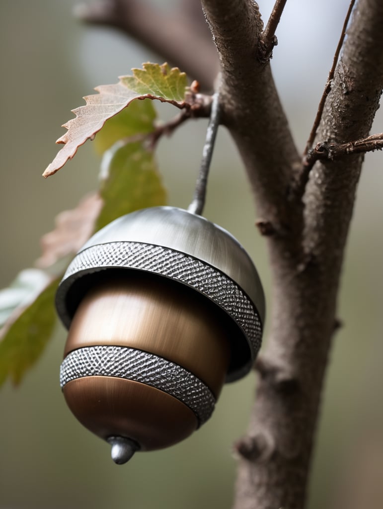 acorn made of metal