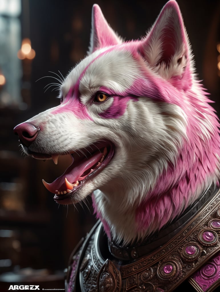 pink husky