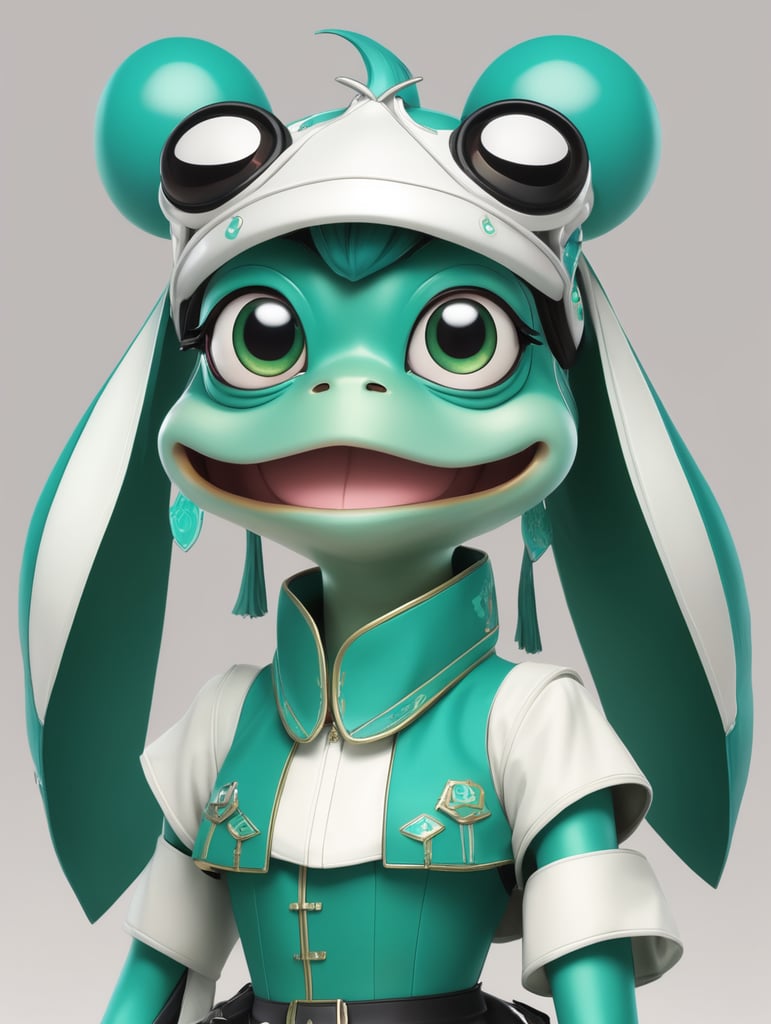 pepe the frog in hatsune miku costume