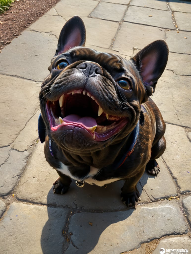 Frenchie world French bulldog Happy Park Vibrant colors