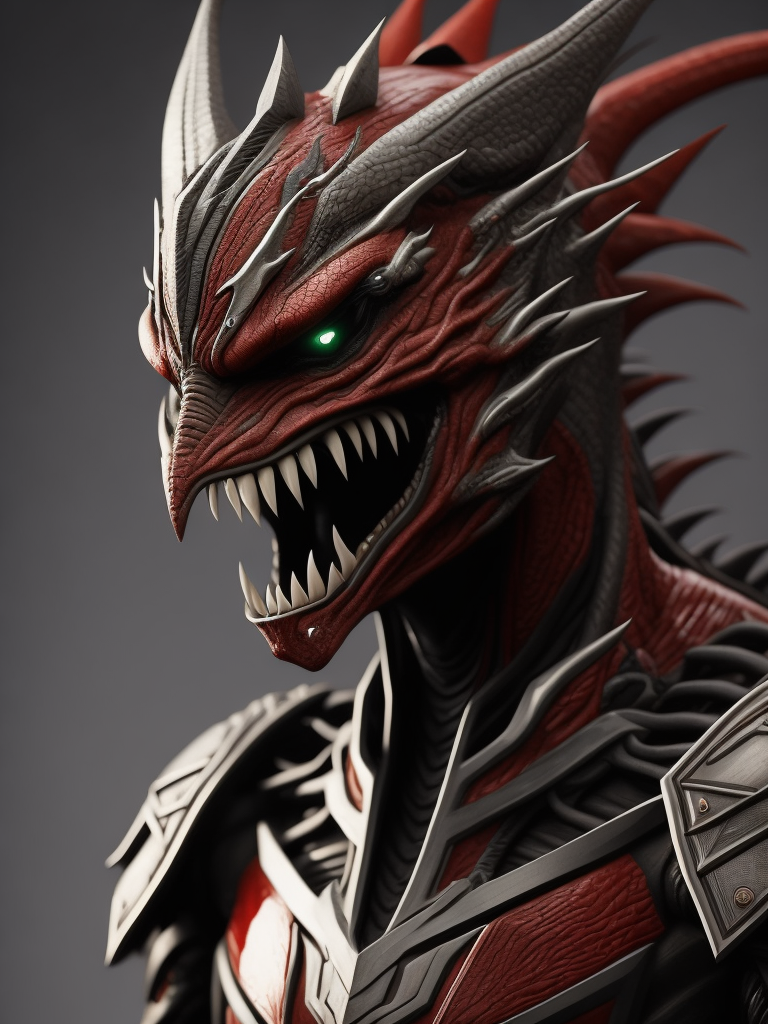 Close up image of Lord Zedd as demon creature, made in 3d, dark and intricate, devilcore, magewave,gamer's paradise demon ethereal d3d9, in the style of hyper-realistic sculptures, close-up intensity, unreal engine 5, hyper-realistic details, airbrush art, 32k uhd, intricate use of hatching, dragon art