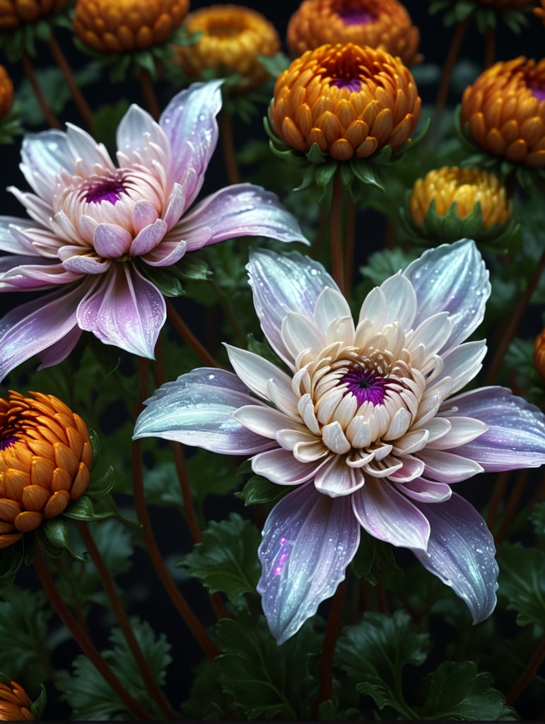 holographic Chrysanthemums