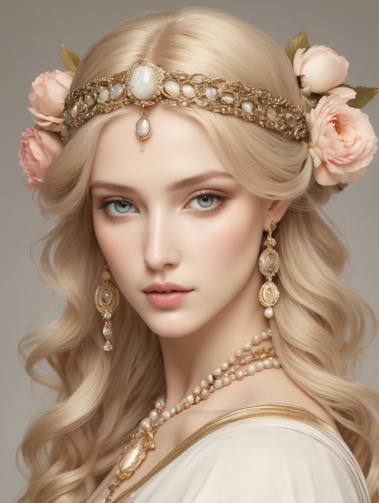 Aphrodite's attributes: beauty, love, and charm