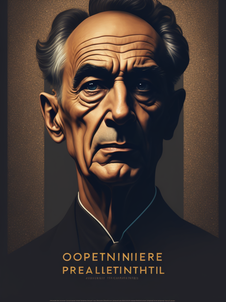 oppenheimer minimalist poster