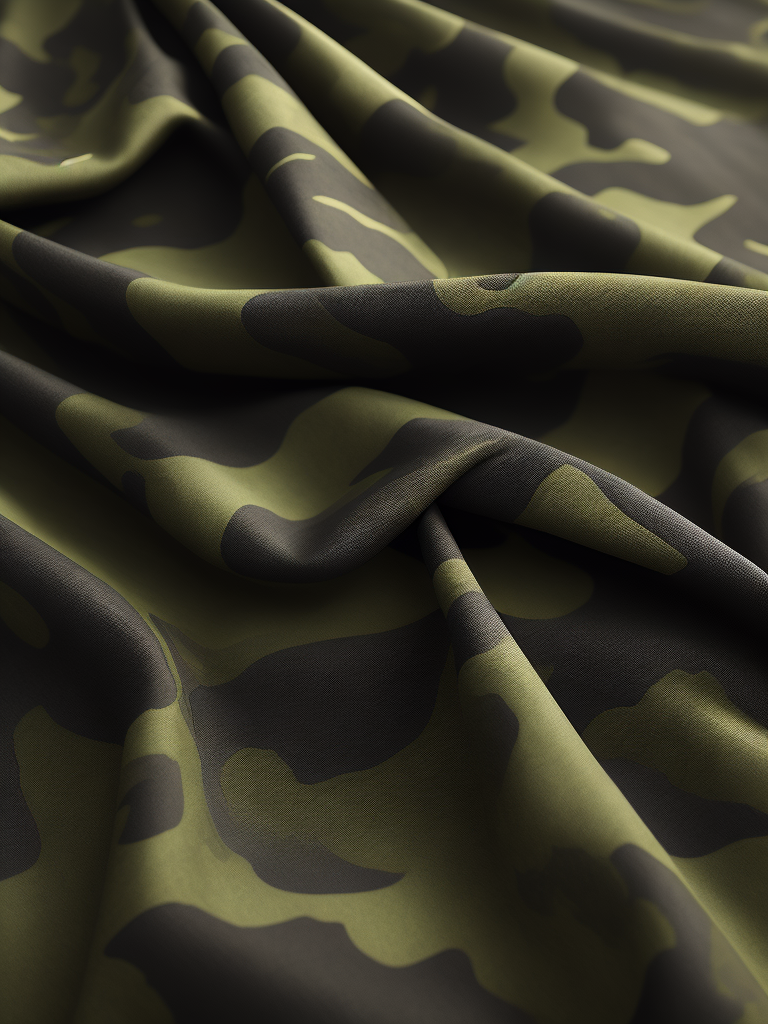 camouflage patterned fabric