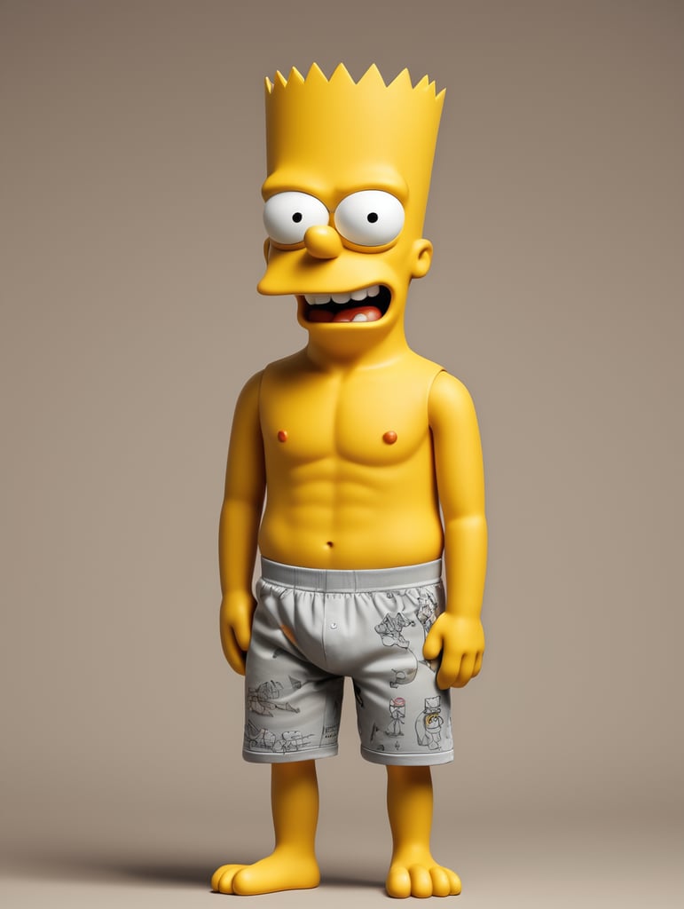 Bart simpson in his underwear