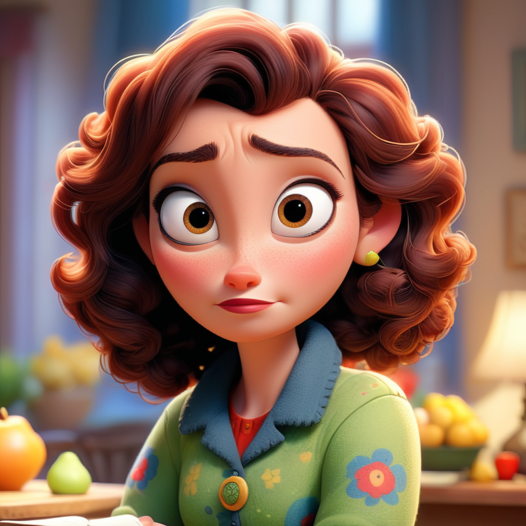 43 year old single woman, dark brown curly hair,brown eyes, pear shaped,a little , living alonev in germany