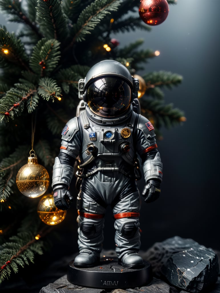 astronaut small glass glass figure, Christmas toy for the Christmas tree