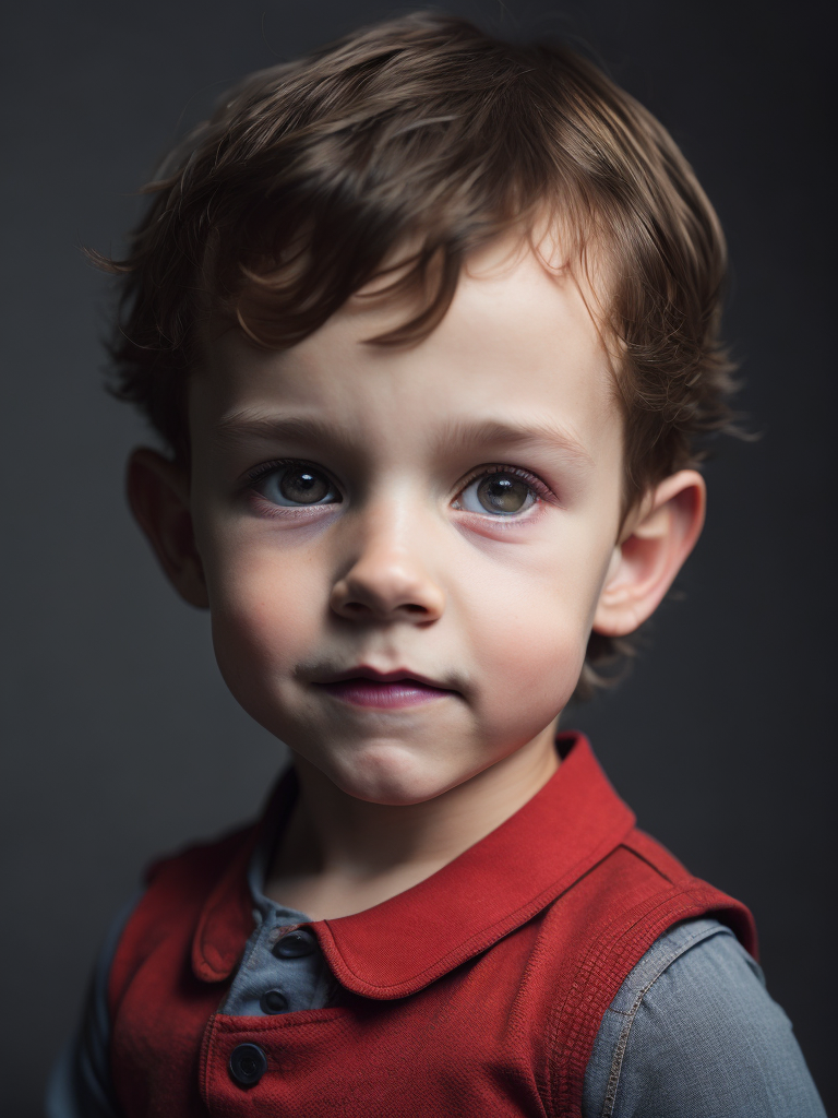 portrait of Tom Holland as a kid, 6 month old, happy emotions on his face