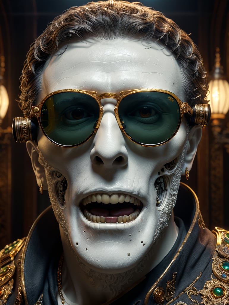 ghost with moscot sunglasses