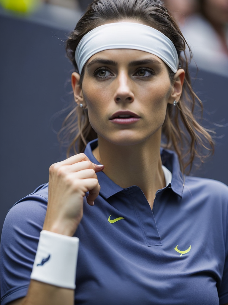 a women tennis player, wearing blue t-shirt, wimbledon