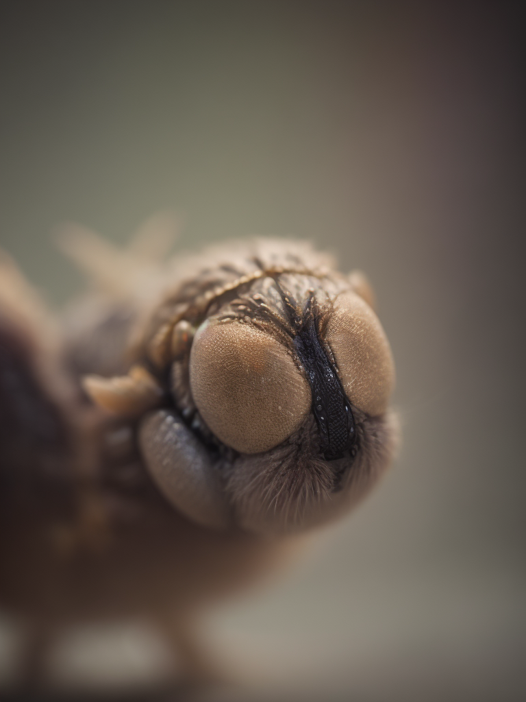 macro photography of a cute maggot