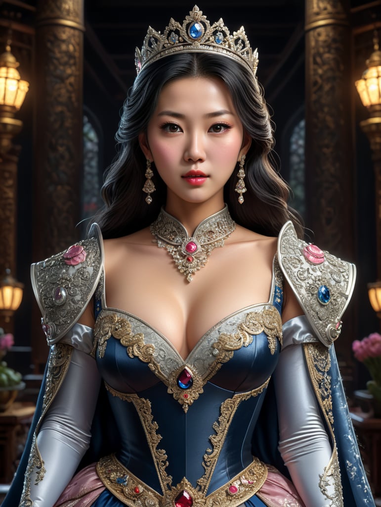 Heung min son dressed as princess in cartoon format