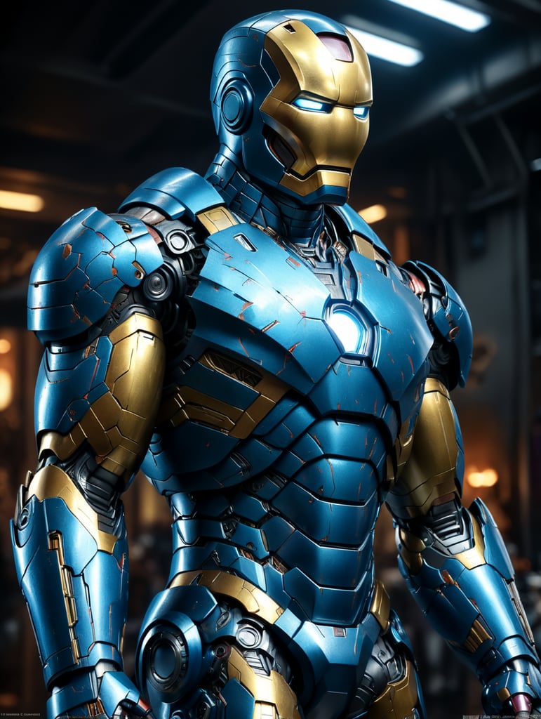 Iron man in blue colour