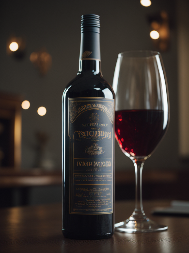 bottle of wine, 3d render