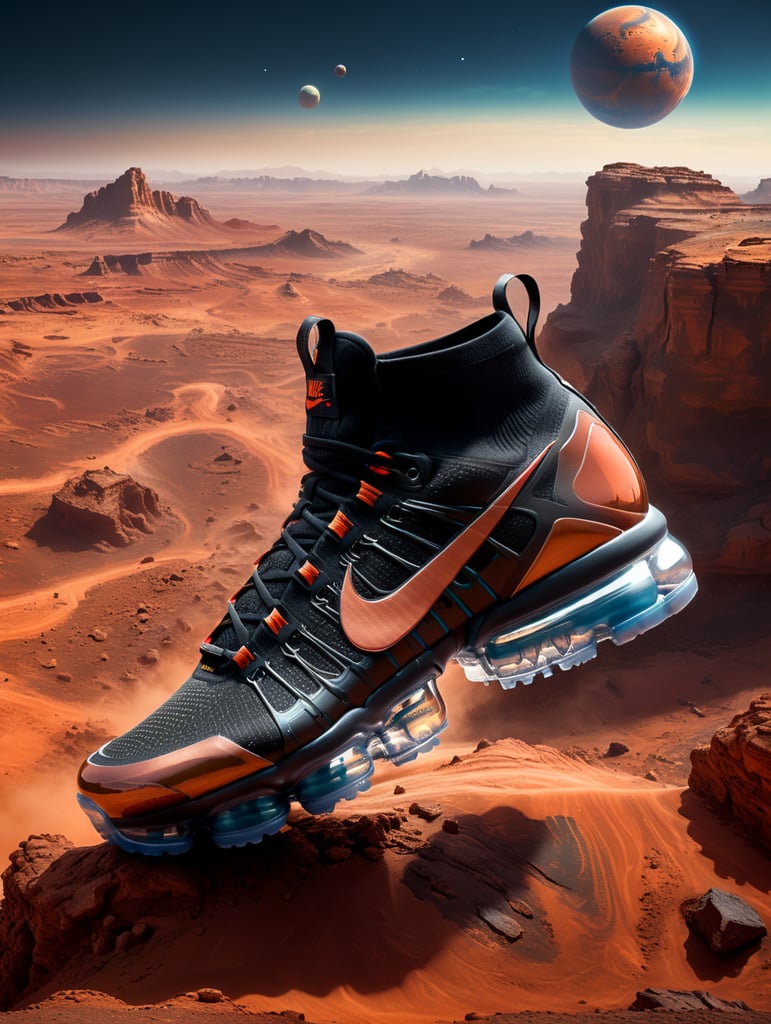 Nike Vapor Max on Planet Mars