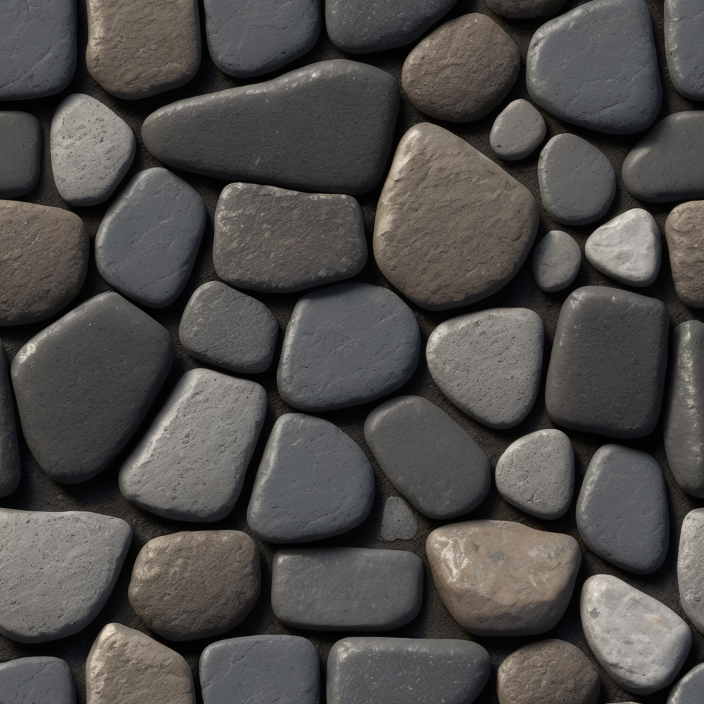 English pavement texture, dark stones, seamless