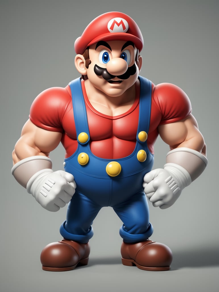 super mario muscoloso 2d