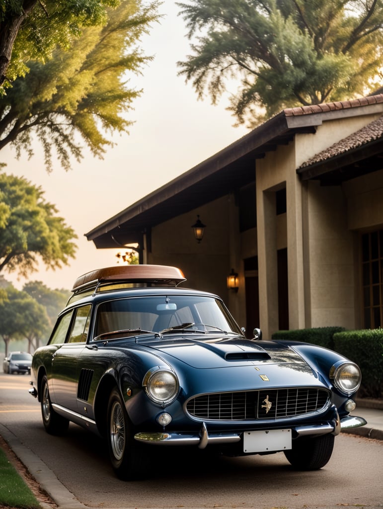 Create an elegant 2 door station wagon using a Ferrari 250 GT