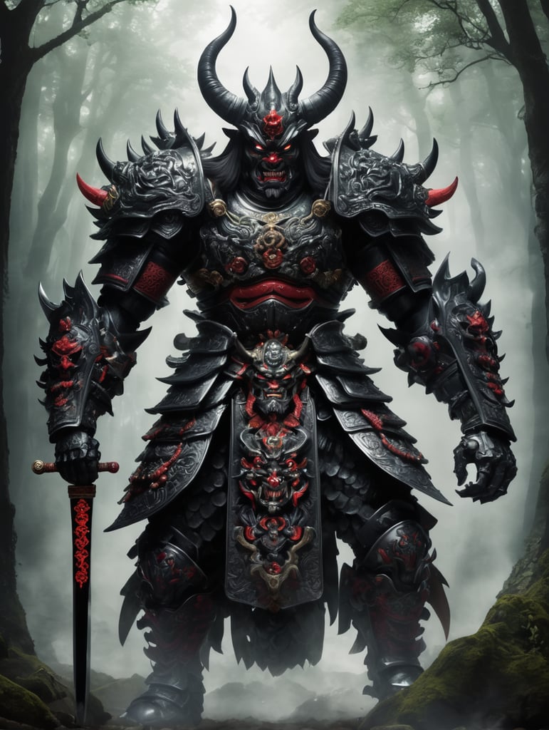 Japan: The Oni Overlord - A fearsome figure of mythic proportions, emerging from the shadowy depths of enchanted forests and ancient temples. Clad in ornate samurai armor with demonic features, the Oni Overlord commands an army of yokai and spectral warriors. Its twin katanas crackle with dark energy, slicing through foes with supernatural precision. The Oni Overlord’s mastery of both ancient magic and martial prowess makes it an unstoppable force of nature.