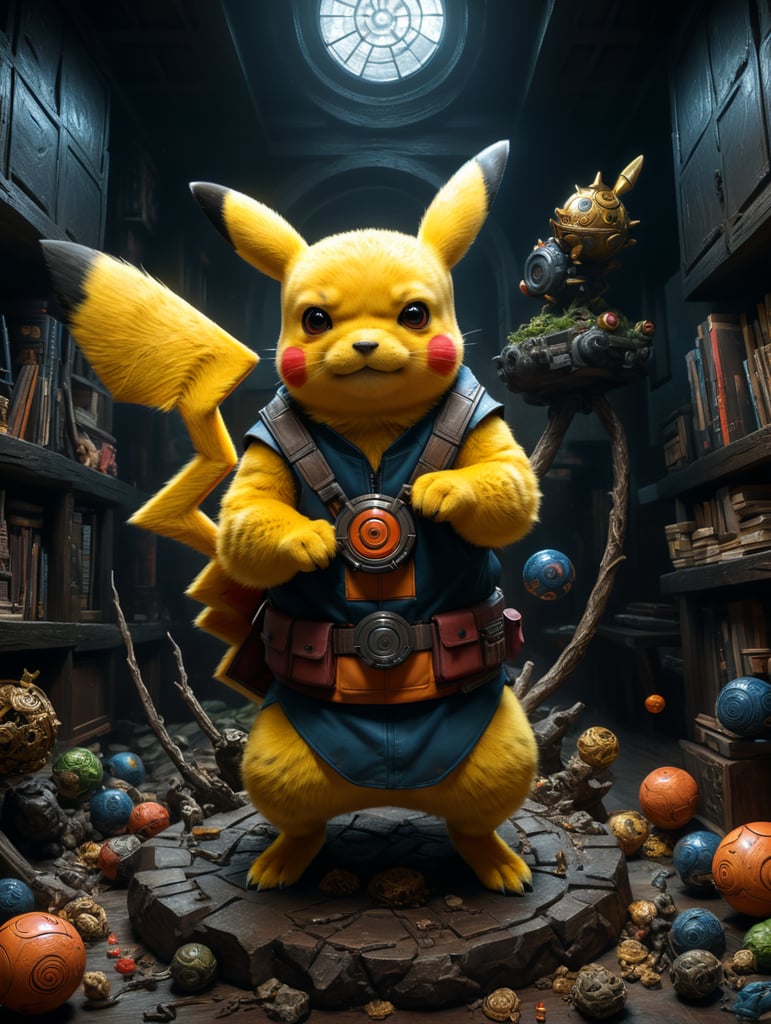 pikachu naruto style