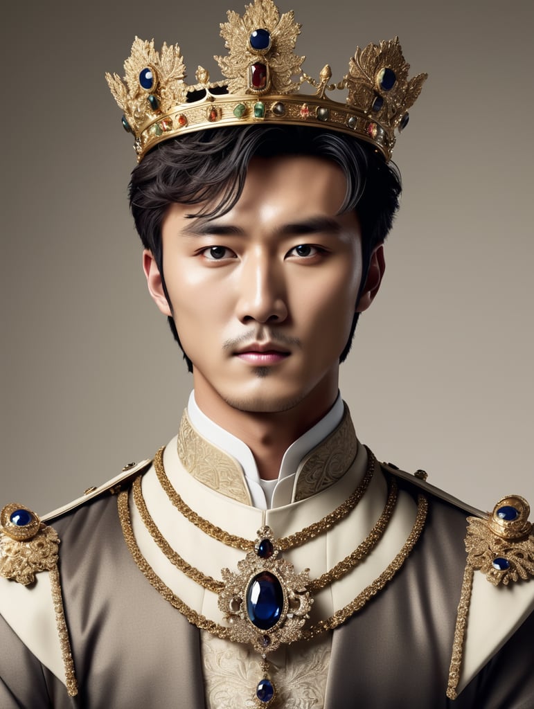 Yoon Shi Yoon wearing Britain royal clothing