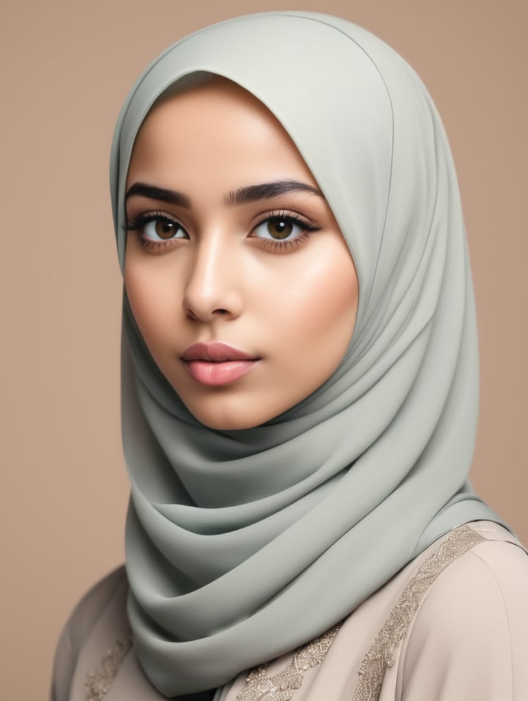 A hijabi girl