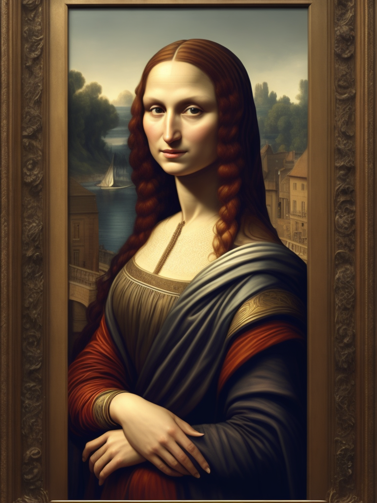 Mona Lisa Leonardo da Vinci, original art