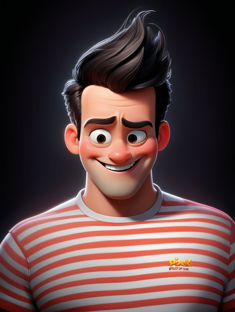 happy smile cartoon realistic