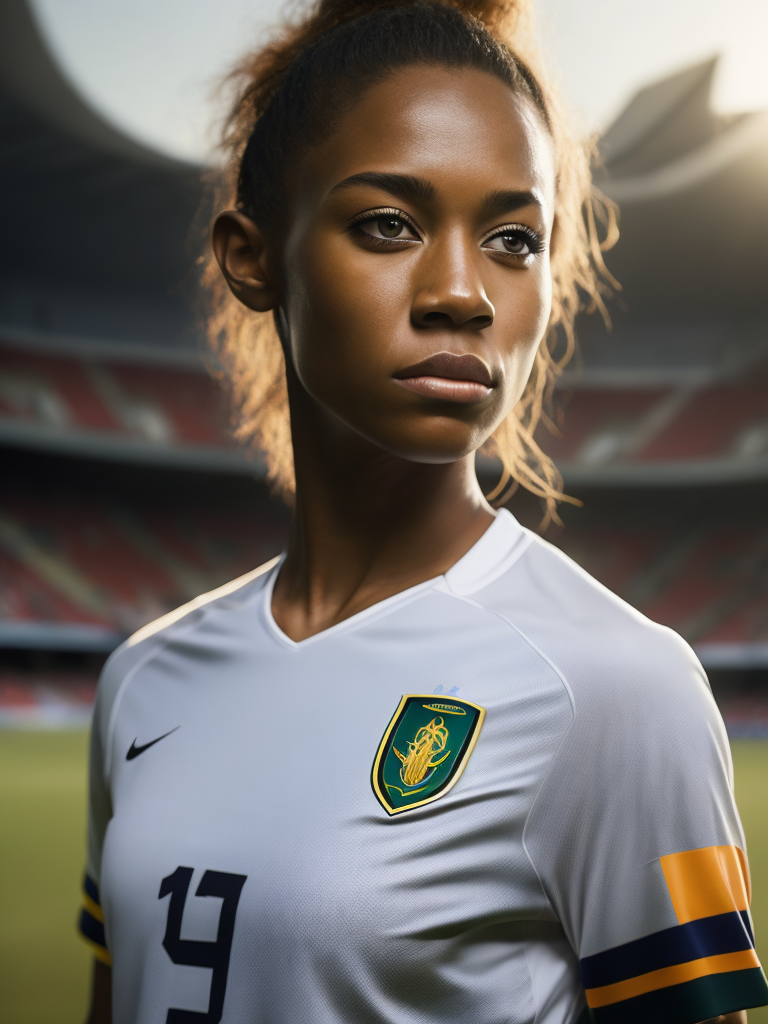 Epic Portrait of a Women Soccer Player, Fifa Women's World Cup, South Africa