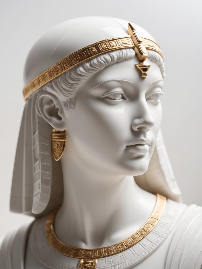 Cleopatra marble statue