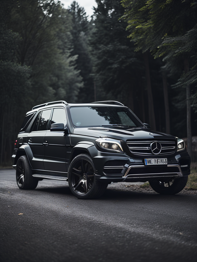 black mercedes suv