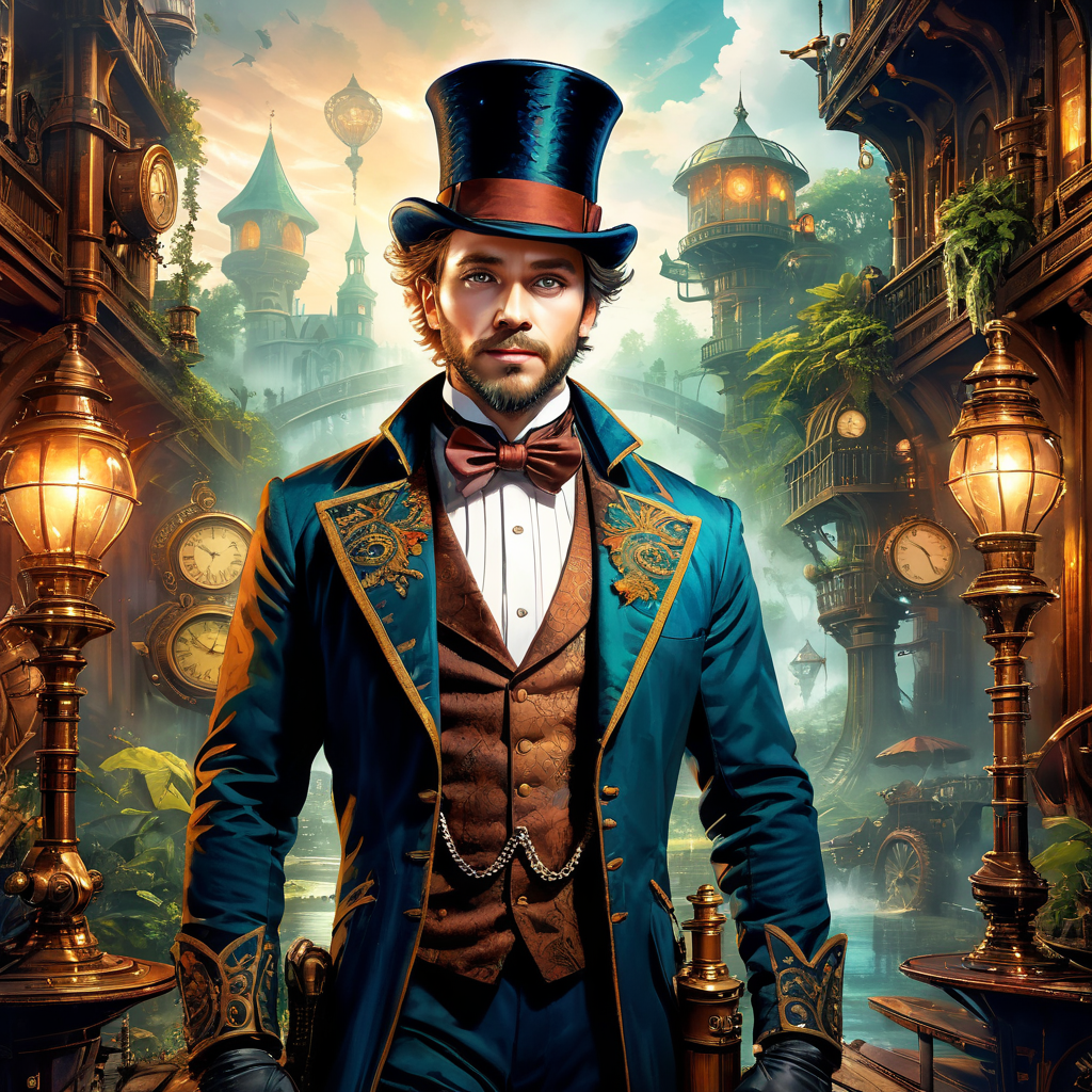 Imagine a whimsical fusion where the enchanting world of "A Midsummer Night's Dream" collides with the intricate gears and steam-powered wonders of steampunk. In this imaginative blend, the magical forests of Shakespeare's play are transformed into steam-filled jungles where fairies operate clockwork contraptions, and Puck, the mischievous sprite, wears goggles and a top hat. The romantic and dreamlike atmosphere of the play combines seamlessly with the industrial aesthetics of steampunk, creating a visually captivating and enchanting setting where love, magic, and machinery coexist in harmony.