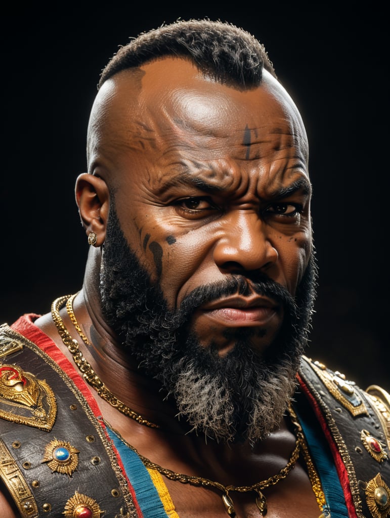 Premium Free ai Images | BA Baracus: Mr. T's Official Avatar