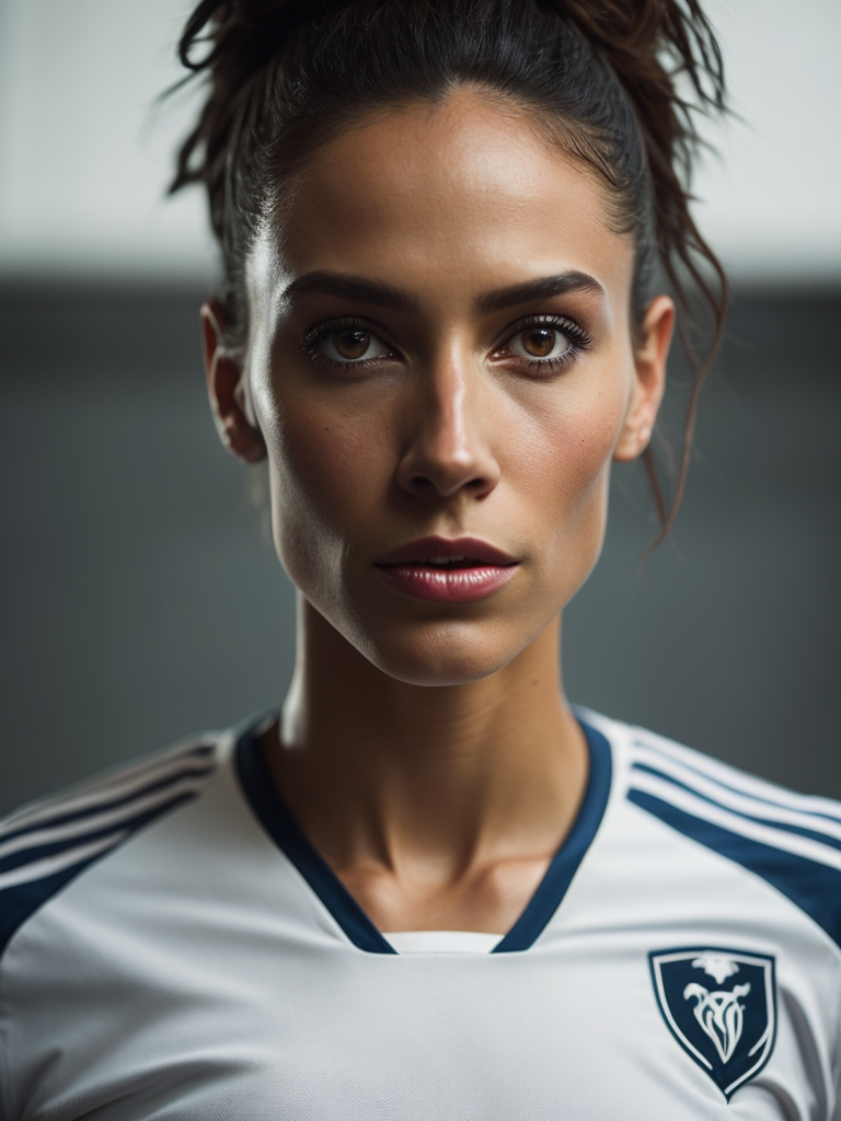 Epic Portrait of a Women Soccer Player, Fifa Women's World Cup, Dennmark