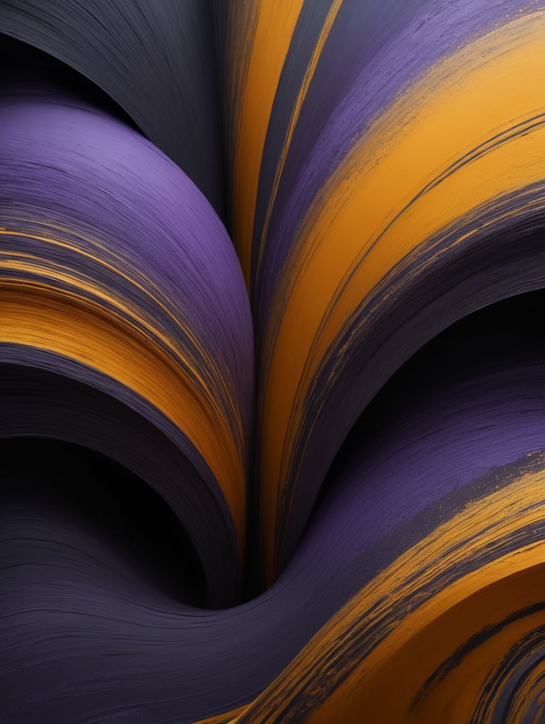 Abstract swirling patterns of lavender and golden hues blending seamlessly, creating a vibrant and dynamic visual. Use these captivating paint textures as a foundation for your brand's supporting backgrounds, exuding a sense of creativity and fluidity. The view from the top offers a unique perspective, capturing the essence of liquid movement and energy