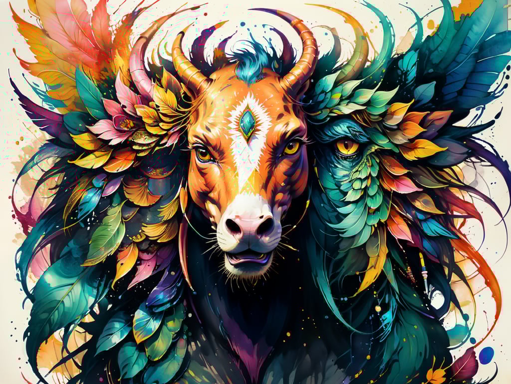 mandala painting with 8 divisions, horse, bull, stork, flamingo, ciccada, dragon fly, frog, turtle, in the style of Chronophotography, vibrant colors, gold