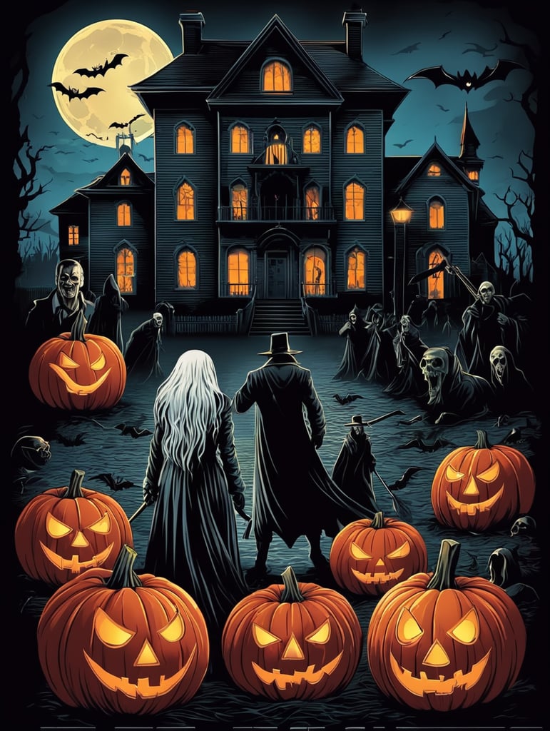 Night of Horrors Halloween Poster