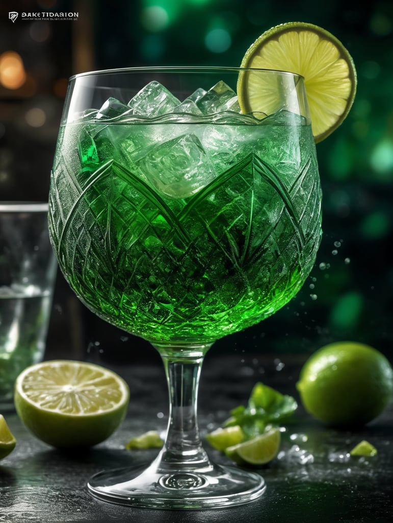 Cocktail green mist