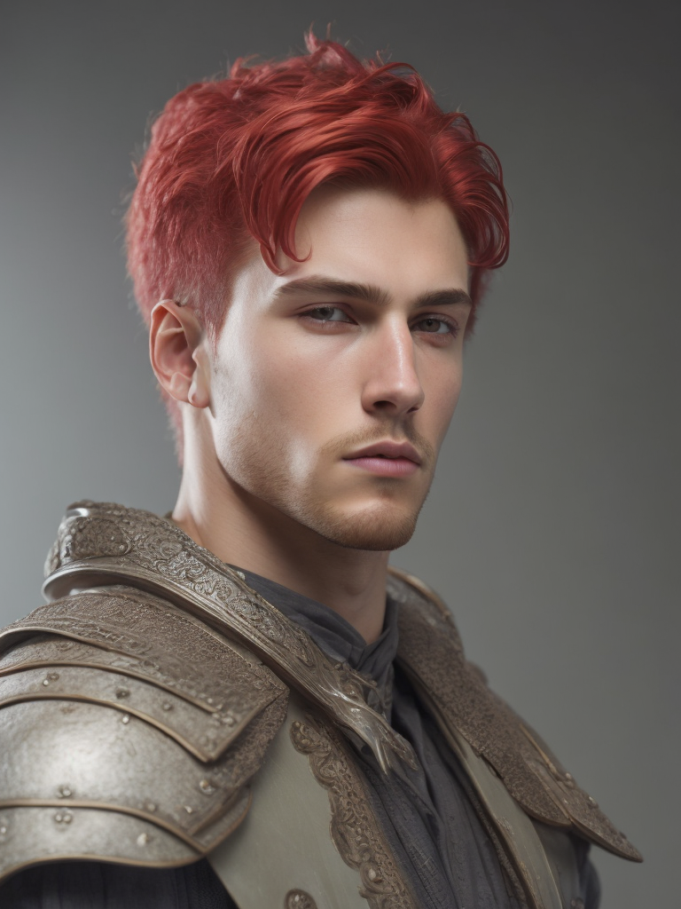 warrior red head man