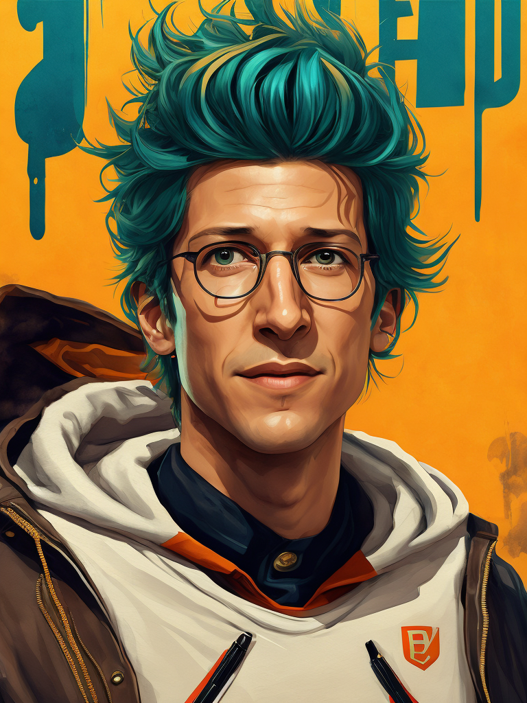 Andy samberg as jake peralta from the tv show brooklyn nine-nine, bobble, head, funko pop art, hyper detailed, professional lighting, film lighting, 35mm, 50mm, ray tracing, unreal engine 5, zbrush