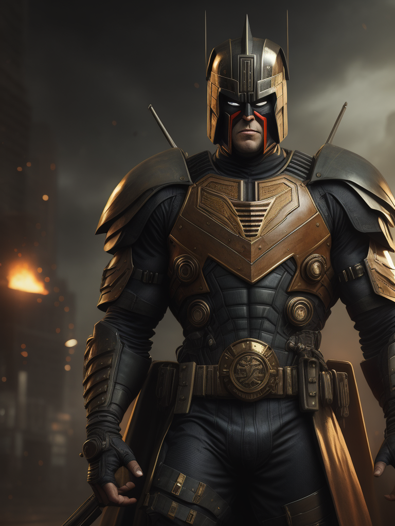 2000ad judge dredd comic style