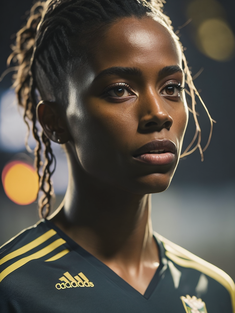 Epic Portrait of a Women Soccer Player, Fifa Women's World Cup, South Africa