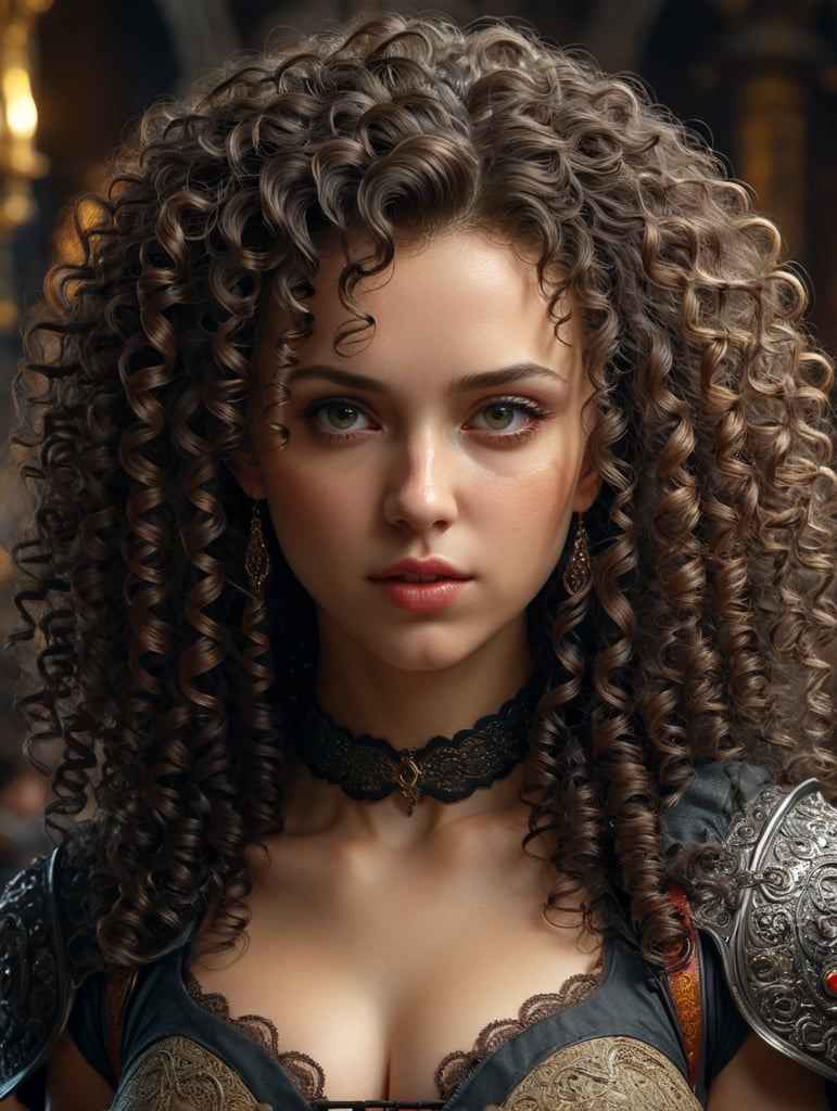 Show me the beautiful curly girl