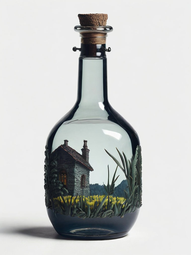 glass antique bottle