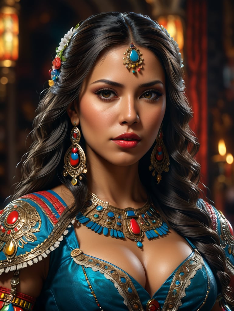 A realistic good looking latina, make it as realistic as possible not all to real