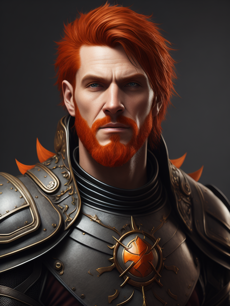 warrior red head man